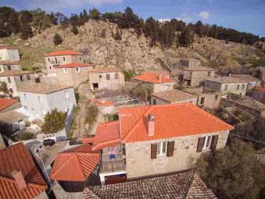 Traditional Stone-Built House With Great View Villa Kontias Exterior photo